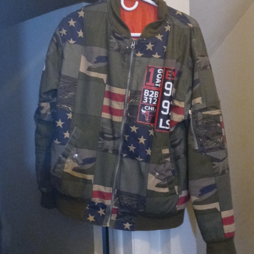 Clothes Two jacket and one gold plated pin